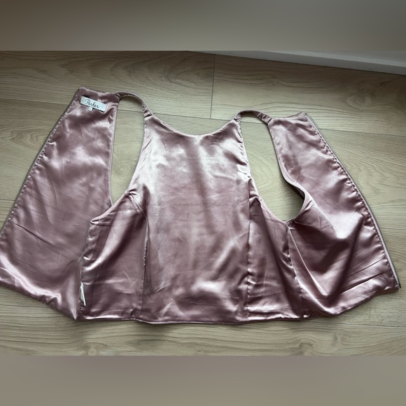 Parker halter style cropped leather top - Picture 5 of 17